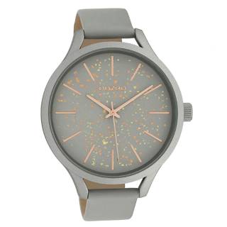 ΡΟΛΟΙ OOZOO  C10088 OOZOO Timepieces Grey Leather Strap