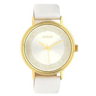 ΡΟΛΟΙ OOZOO  C10095 OOZOO Timepieces White Leather Strap