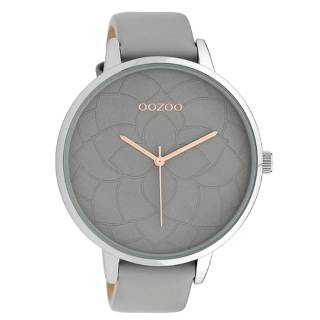 ΡΟΛΟΙ OOZOO   C10101 OOZOO Timepieces Grey Leather Strap