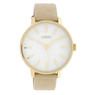 ΡΟΛΟΙ OOZOO  C10115 OOZOO Timepieces Beige Leather Strap