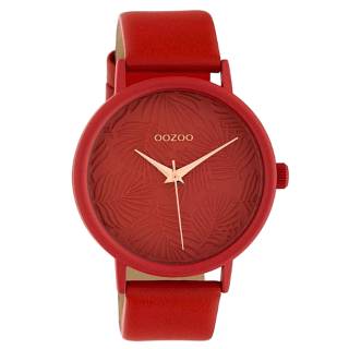 ΡΟΛΟΙ OOZOO C10163 OOZOO Timepieces Limited Red Leather Strap