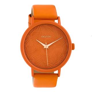 ΡΟΛΟΙ OOZOO C10165 OOZOO Timepieces Limited Orange Leather Strap