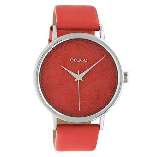 ΡΟΛΟΙ OOZOO C10166 OOZOO Timepieces Limited Coral Leather Strap