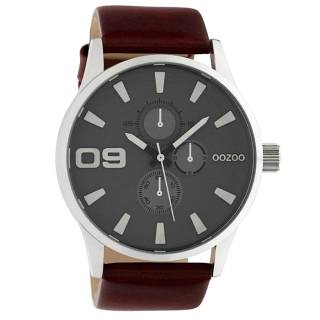 ΡΟΛΟΙ OOZOO C10348 OOZOO Timepieces Brown Leather Strap