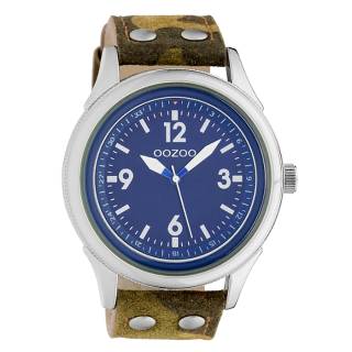 ΡΟΛΟΙ OOZOO C10351 OOZOO Timepieces Camo Leather Strap