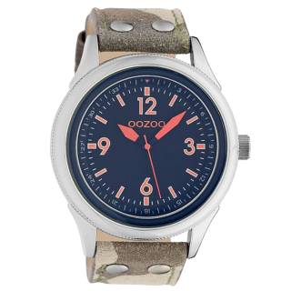 ΡΟΛΟΙ OOZOO C10354 OOZOO Timepieces Camo Leather Strap