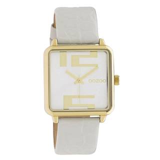 ΡΟΛΟΙ OOZOO  C10365 OOZOO Timepieces White Leather Strap