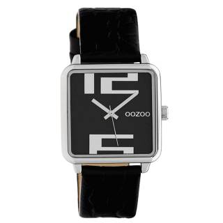 ΡΟΛΟΙ OOZOO C10369 OOZOO Timepieces Black Leather Strap