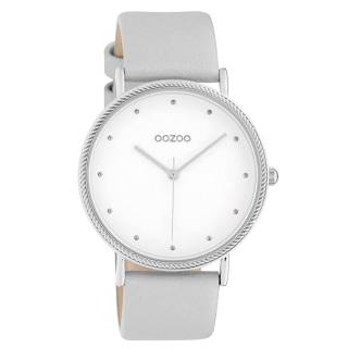 ΡΟΛΟΙ OOZOO  C10415 OOZOO Timepieces Grey Leather Strap