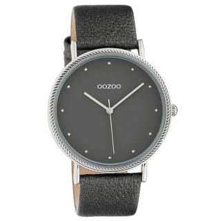 ΡΟΛΟΙ OOZOO  C10419  OOZOO Timepieces Grey Leather Strap