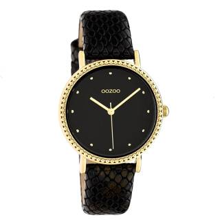 ΡΟΛΟΙ OOZOO C10424 OOZOO Timepieces Black Leather Strap