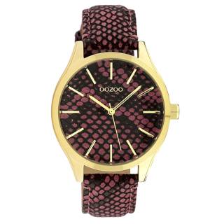 ΡΟΛΟΙ OOZOO C10433 OOZOO Timepieces Animal Print Leather Strap