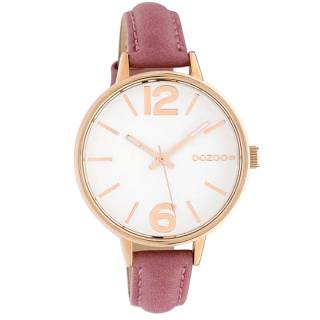 ΡΟΛΟΙ OOZOO C10456 OOZOO Timepieces Pink Leather Strap