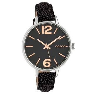 ΡΟΛΟΙ OOZOO C10459 OOZOO Timepieces Black Leather Strap