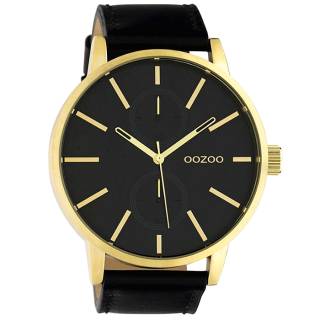 ΡΟΛΟΙ OOZOO C10502 OOZOO Timepieces Black Leather Strap