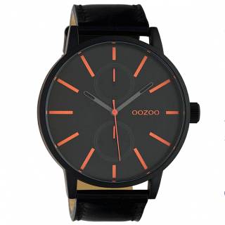 ΡΟΛΟΙ OOZOO C10504 OOZOO Timepieces Black Leather Strap