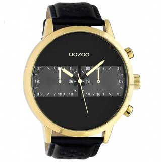 ΡΟΛΟΙ OOZOO C10516 OOZOO Timepieces Black Leather Strap