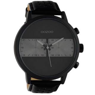 ΡΟΛΟΙ OOZOO C10519 OOZOO Timepieces Black Leather Strap