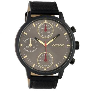 ΡΟΛΟΙ OOZOO C10532 OOZOO Timepieces Black Leather Strap