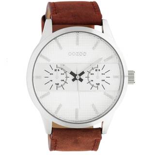 ΡΟΛΟΙ OOZOO C10535 OOZOO Timepieces Brown Leather Strap