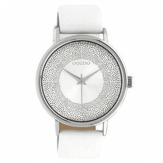 ΡΟΛΟΙ OOZOO C10575 OOZOO Timepieces White Leather Strap