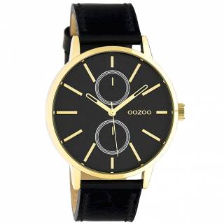 ΡΟΛΟΙ OOZOO C10589 OOZOO Timepieces Black Leather Strap