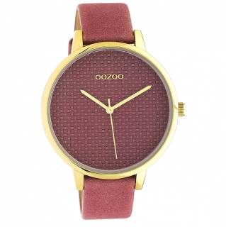 ΡΟΛΟΙ OOZOO C10591 OOZOO Timepieces Pink Leather Strap