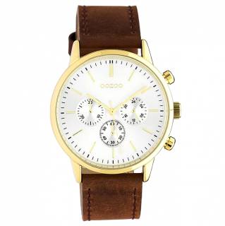 ΡΟΛΟΙ OOZOO C10597 OOZOO Timepieces Brown Leather Strap