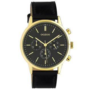 ΡΟΛΟΙ OOZOO C10598 OOZOO Timepieces Black Leather Strap