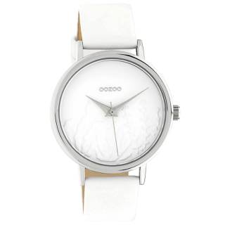 ΡΟΛΟΙ OOZOO C10600 OOZOO Timepieces White Leather Strap