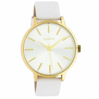 ΡΟΛΟΙ OOZOO C10611 OOZOO Timepieces White Leather Strap