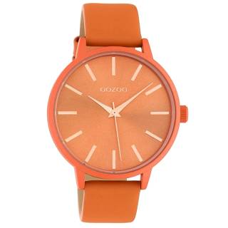 ΡΟΛΟΙ OOZOO C10614 OOZOO Timepieces Orange Leather Strap