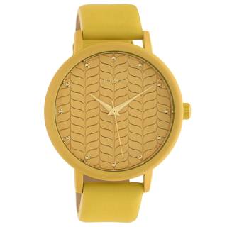 ΡΟΛΟΙ OOZOO C10655 OOZOO Timepieces Yellow Leather Strap