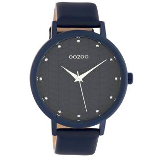 ΡΟΛΟΙ OOZOO C10658  OOZOO Timepieces Blue Leather Strap