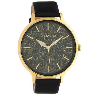 ΡΟΛΟΙ OOZOO C10664 OOZOO Timepieces Black Leather Strap