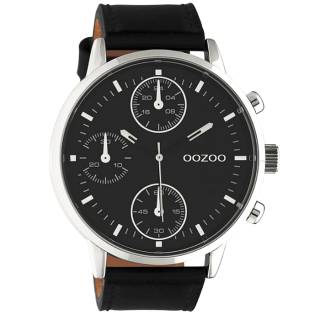 ΡΟΛΟΙ OOZOO C10668 OOZOO Timepieces Black Leather Strap