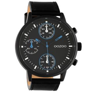 ΡΟΛΟΙ OOZOO C10669 OOZOO Timepieces Black Leather Strap