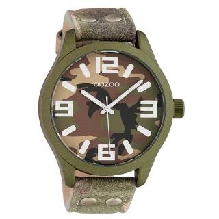 ΡΟΛΟΙ OOZOO C1067 OOZOO Timepieces Camo Leather Strap