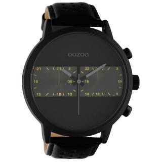 ΡΟΛΟΙ OOZOO C10674 OOZOO Timepieces Black Leather Strap