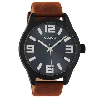 ΡΟΛΟΙ OOZOO C10677 OOZOO Timepieces Brown Leather Strap