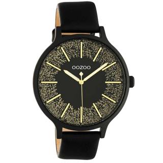 ΡΟΛΟΙ OOZOO C10679 OOZOO Timepieces Black Leather Strap