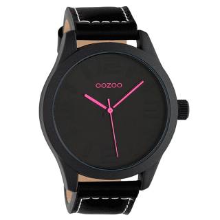 ΡΟΛΟΙ OOZOO C1068 OOZOO Timepieces Black Leather Strap