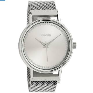 ΡΟΛΟΙ OOZOO C10680 OOZOO Timepieces Silver Metallic Bracelet