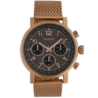 ΡΟΛΟΙ OOZOO C10702 OOZOO Timepieces  Brown Metallic Bracelet