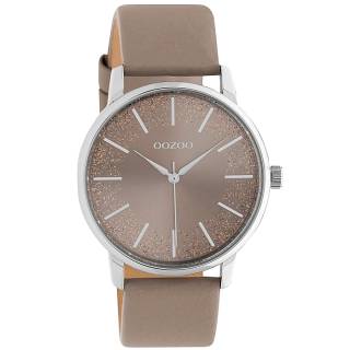 ΡΟΛΟΙ OOZOO C10717 OOZOO Timepieces Brown Leather Strap