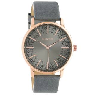 ΡΟΛΟΙ OOZOO C10718 OOZOO Timepieces Grey Leather Strap