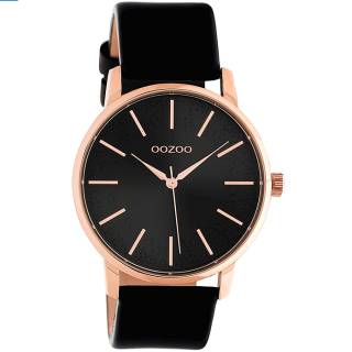 ΡΟΛΟΙ OOZOO C10719 OOZOO Timepieces Black Leather Strap