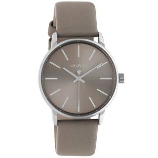 ΡΟΛΟΙ OOZOO C10722 OOZOO Timepieces Grey Leather Strap