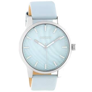 ΡΟΛΟΙ OOZOO C10726 OOZOO Timepieces Light Blue Leather Strap