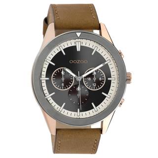 ΡΟΛΟΙ OOZOO  C10800 OOZOO Timepieces Brown Leather Strap